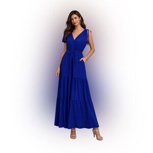 Calvin Klein Royal Blue Maxi Dress